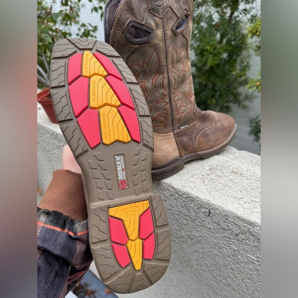 Double H Brown Leather Boots - Picture 6 of 7